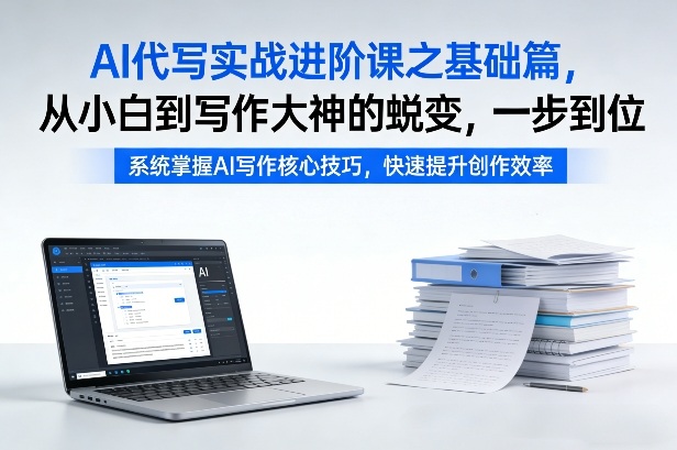 AI代写实战进阶课之基础篇，从小白到写作大神的蜕变，一步到位【揭秘】-我爱项目网