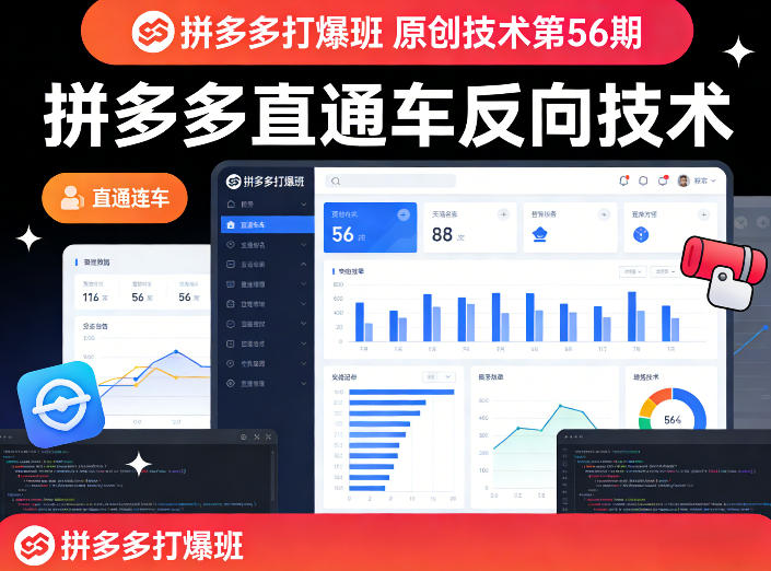 《拼多多打爆班》原创技术第56期，拼多多直通车反向技术-我爱项目网