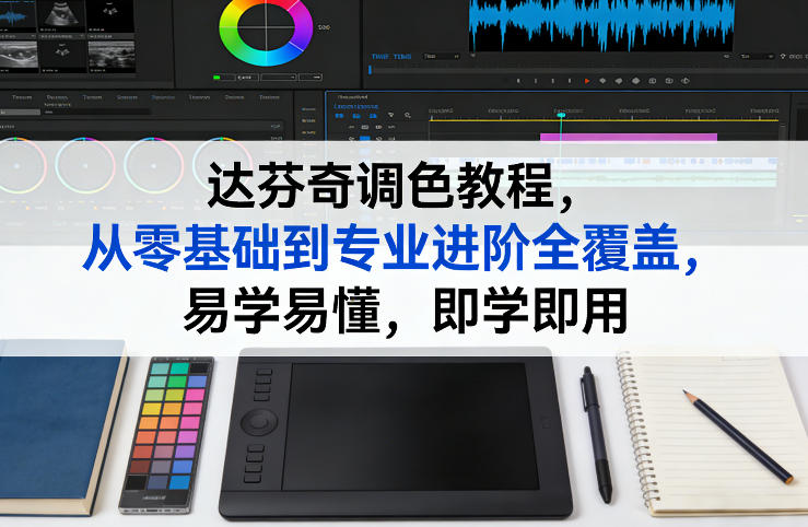 达芬奇调色教程，从零基础到专业进阶全覆盖，易学易懂，即学即用-我爱项目网