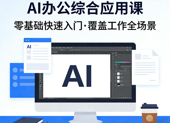 AI办公综合应用课，零基础快速入门，覆盖了工作中各种应用场景-我爱项目网