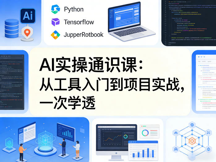 AI实操通识课，从工具入门到项目实战，一次学透-我爱项目网
