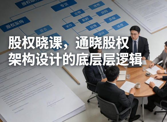 股权晓课，通晓股权架构设计的底层逻辑-我爱项目网