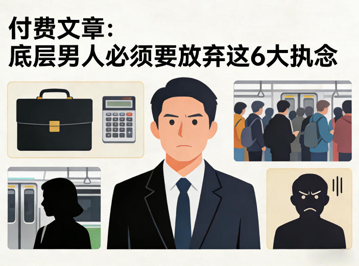 付费文章：底层男人必须要放弃这6大执念-我爱项目网