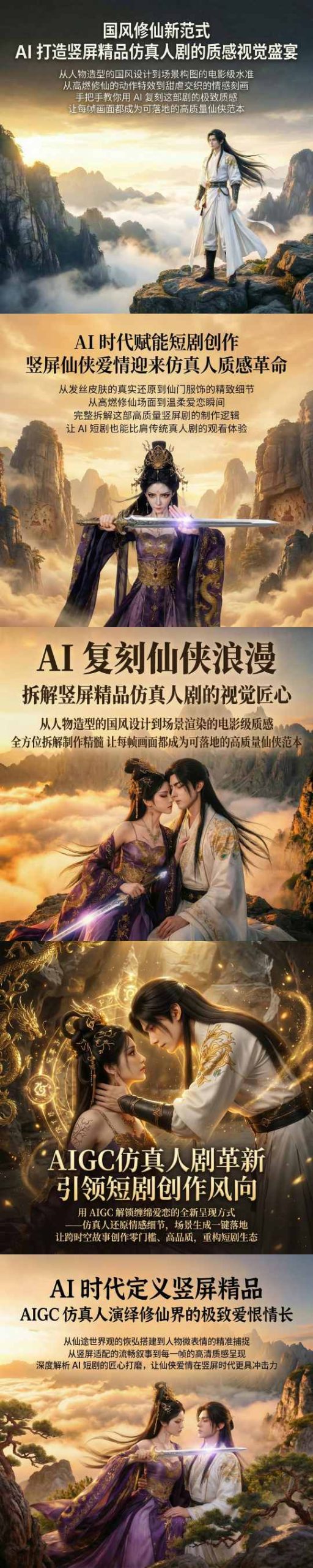 图片[2]-AIGC仿真人《合欢宗》短剧教学，用AIGC解锁缠绵爱恋的全新呈现方式，让跨时空故事创作零门槛、高品质，重构短剧生态-我爱项目网