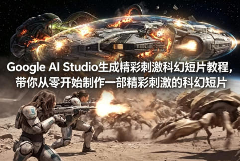 Google AI Studio生成精彩刺激科幻短片教程，带你从零开始制作一部精彩刺激的科幻短片【双语字幕】-我爱项目网