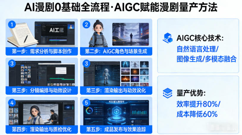 AI漫剧0基础全流程，快速掌握AIGC赋能的漫剧量产方法-我爱项目网