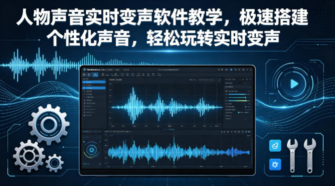 人物声音实时变声软件教学，极速搭建个性化声音，轻松玩转实时变声-我爱项目网
