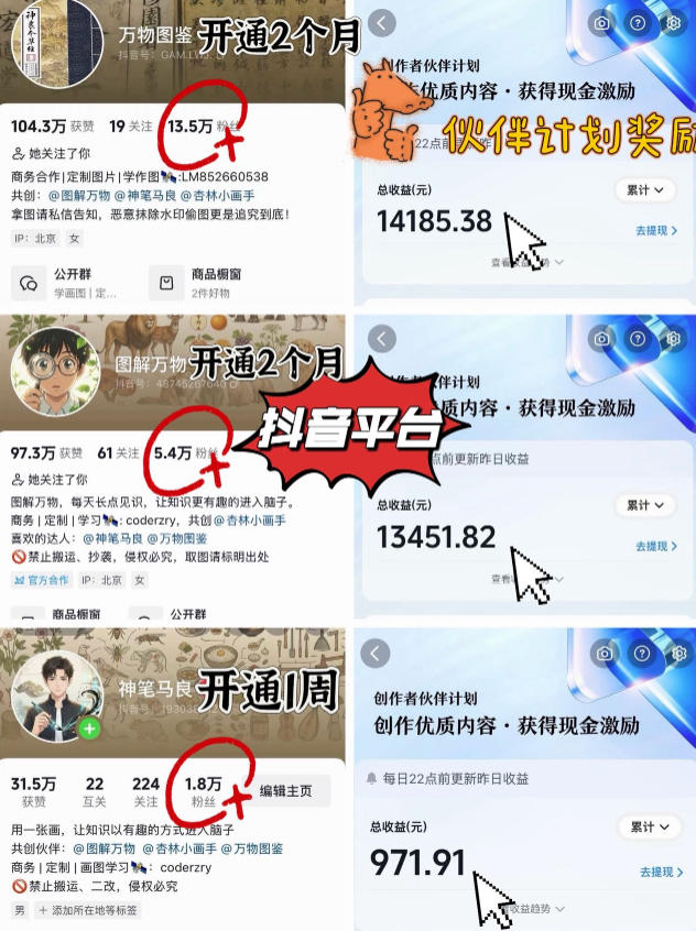 图片[2]-抖音17W粉丝博主亲授AI作图实战教学，0基础轻松学，可入创作者伙伴计划，接单收徒双增收-我爱项目网