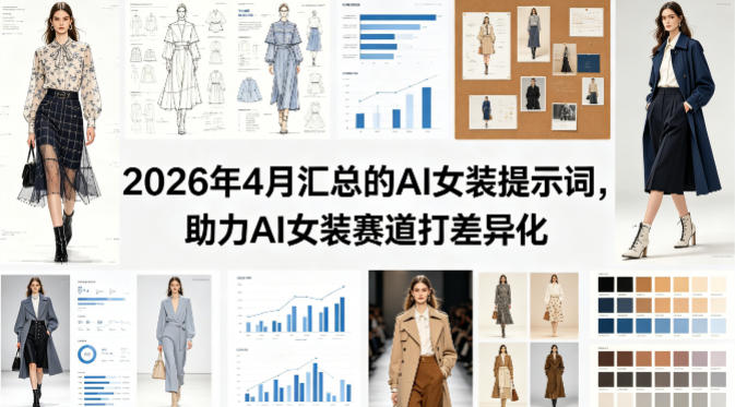 2026年4月汇总的AI女装提示词，助力AI女装赛道打差异化-我爱项目网