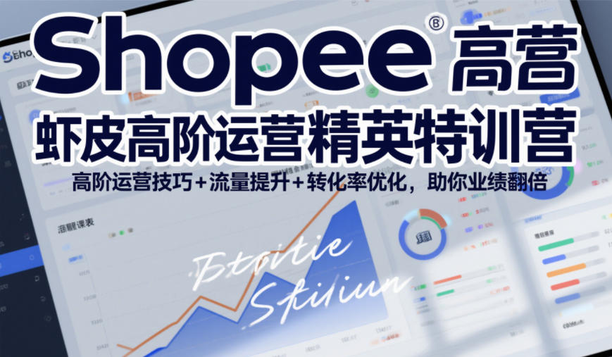 Shopee虾皮高阶运营精英特训营,高阶运营技巧+流量提升+转化率优化,助你业绩翻倍(更新26年5月)-我爱项目网