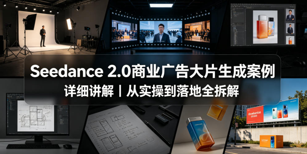 Seedance 2.0商业广告大片生成案例详细讲解｜从实操到落地全拆解-我爱项目网