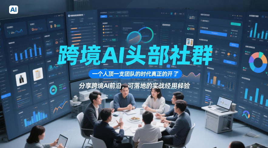 跨境AI头部社群，一个人顶一支团队的时代真正的开始了，分享跨境AI前沿，可落地的实战经验（更新5月11日）-我爱项目网