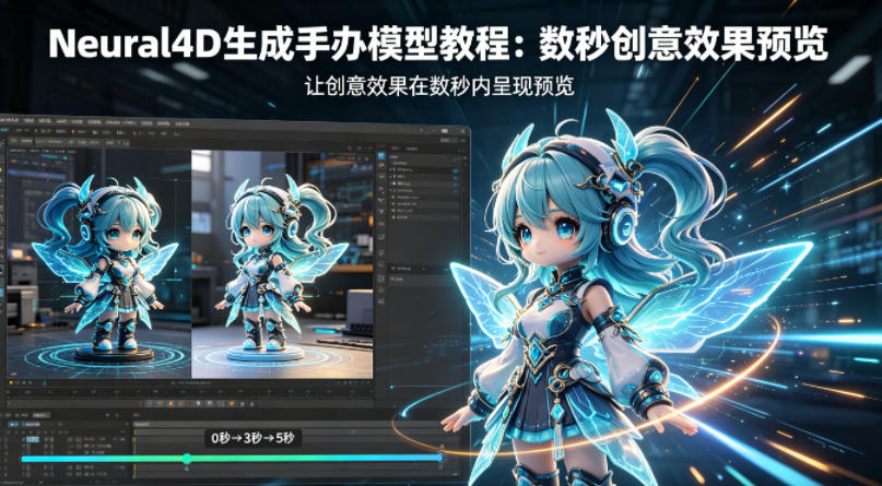 Neural4D生成手办模型教程，让创意效果在数秒内呈现预览-我爱项目网