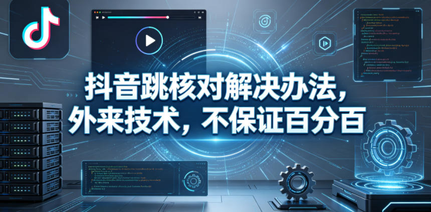 抖音跳核对解决办法，外来技术，不保证百分百-我爱项目网