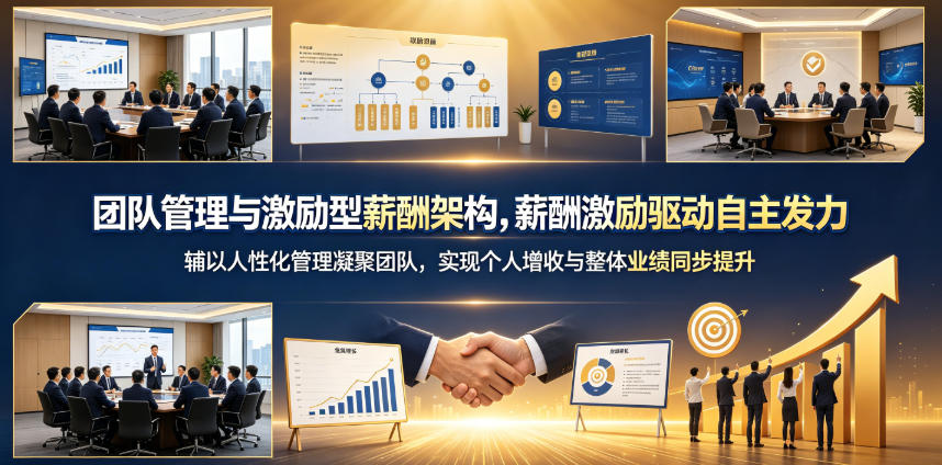 团队管理与激励型薪酬架构，薪酬激励驱动自主发力，辅以人性化管理凝聚团队，实现个人增收与整体业绩同步提升-我爱项目网