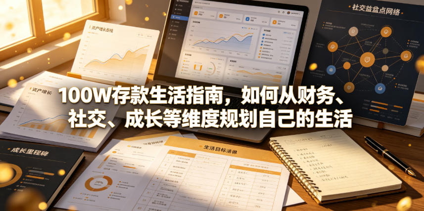 付费文章：100W存款生活指南，如何从财务、社交、成长等维度规划自己的生活-我爱项目网