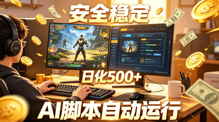 三角洲全自动挂G项目，AI脚本躺賺，日化500+，无需手动操作【揭秘】-我爱项目网