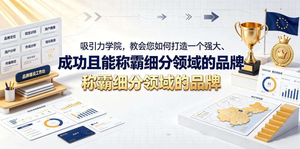 吸引力学院，教会您如何打造一个强大、成功且能称霸细分领域的品牌！【原创双语字幕】-我爱项目网