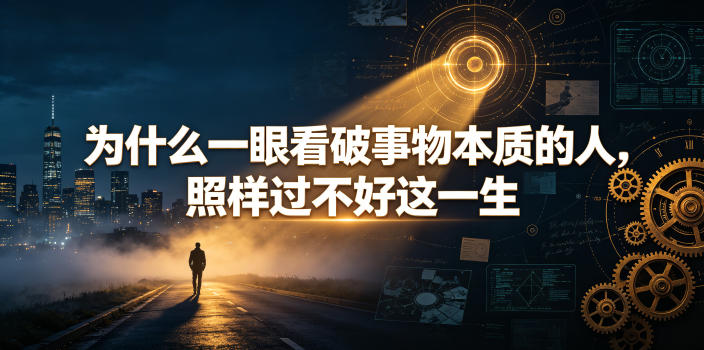 付费文章：为什么一眼看破事物本质的人，照样过不好这一生-我爱项目网