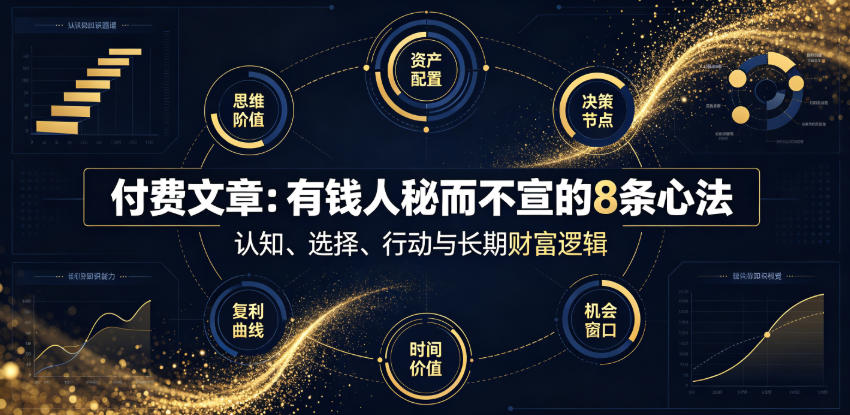 付费文章：有钱人秘而不宣的8条心法-我爱项目网