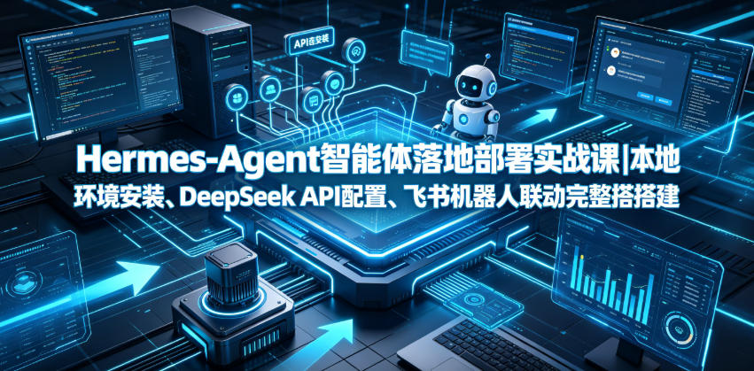 Hermes-Agent智能体落地部署实战课｜本地环境安装、DeepSeek API配置、飞书机器人联动完整搭建教程-我爱项目网