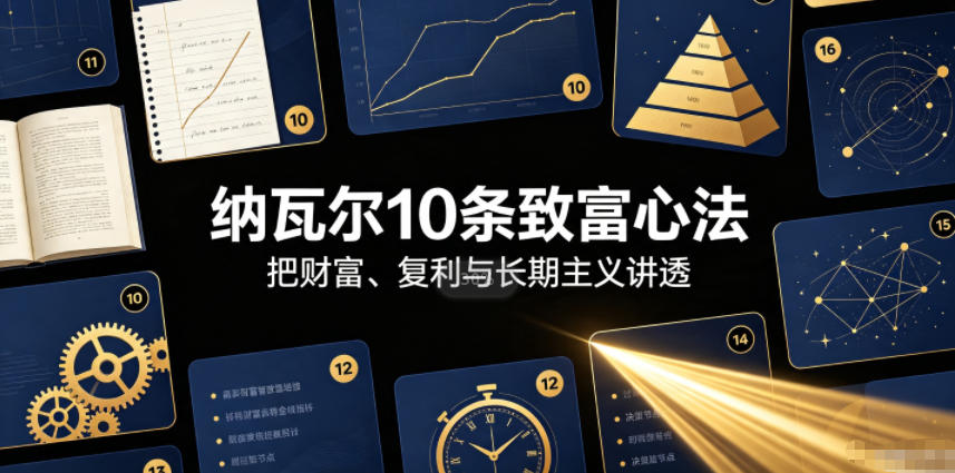 付费文章：纳瓦尔10条致富心法-我爱项目网