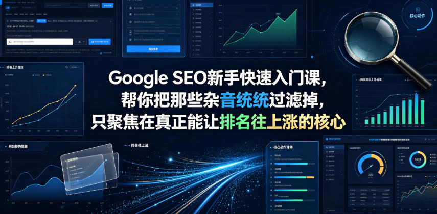 Google SEO新手快速入门课，帮你把那些杂音统统过滤掉，只聚焦在真正能让排名往上涨的核心动作【原创双语字幕】-我爱项目网