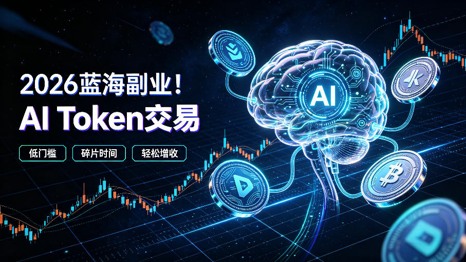 2026全新风口副业|AI智能Token交易,空闲时间轻松 賺 收益,无需全天盯盘【揭秘】-我爱项目网