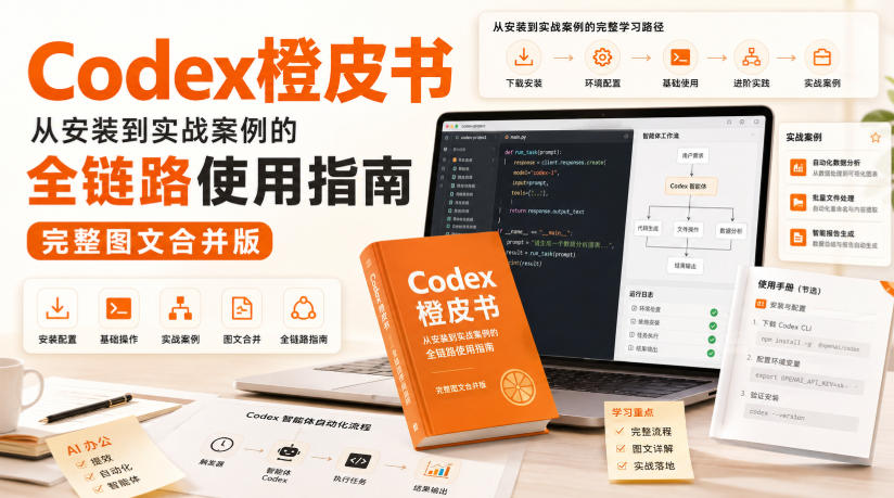Codex橙皮书，从安装到实战案例的全链路使用指南，完整图文合并版-我爱项目网
