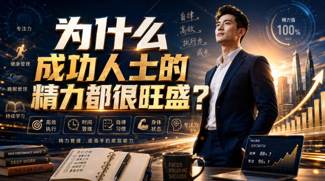 付费文章：为什么成功人士的精力都很旺盛？-我爱项目网
