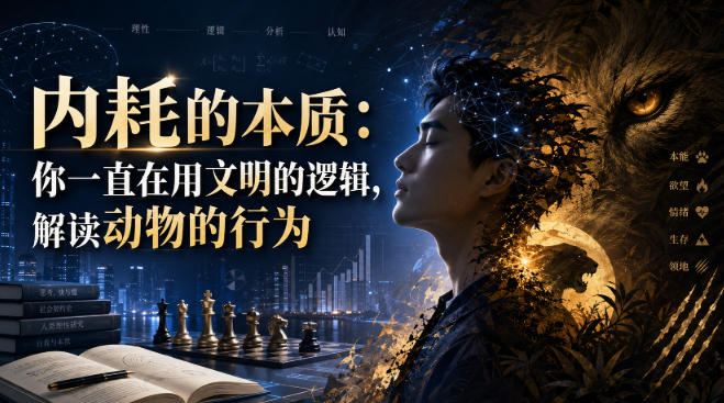 付费文章：内耗的本质：你一直在用文明的逻辑，解读动物的行为-我爱项目网