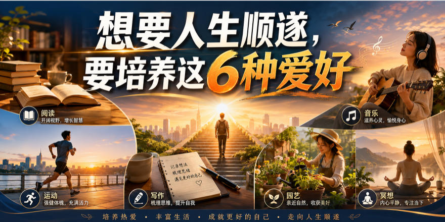 公众号付费文章：想要人生顺遂，要培养这6种爱好-我爱项目网