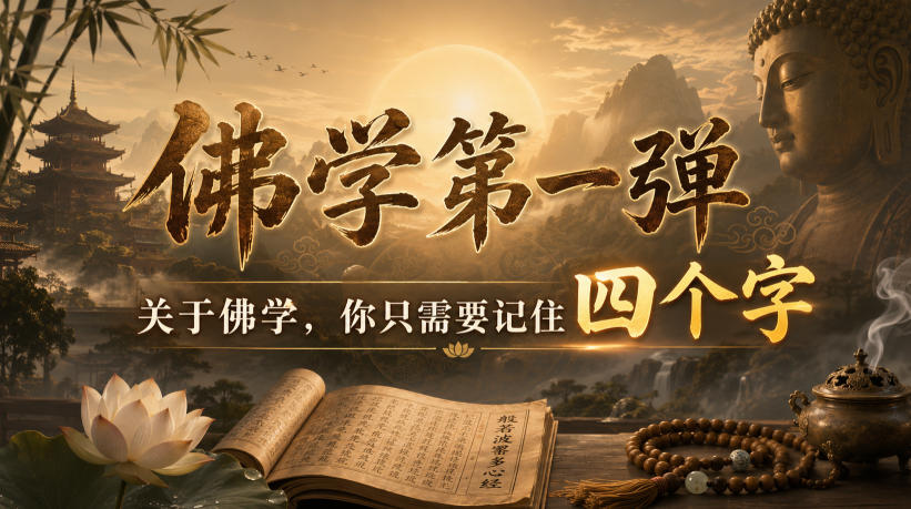 付费文章：佛学第一弹，关于佛学，你只需要记住四个字-我爱项目网
