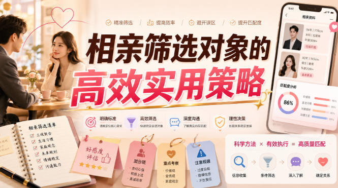付费文章：相亲筛选对象的高效实用策略-我爱项目网