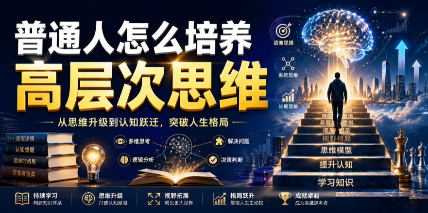 公众号付费文章：普通人怎么培养高层次思维-我爱项目网