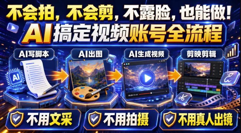 AI短视频起号实战项目，用AI做视频起号，45天涨粉12W，一条广告8.5k，广告接到手软，引流、变现两不误！-我爱项目网