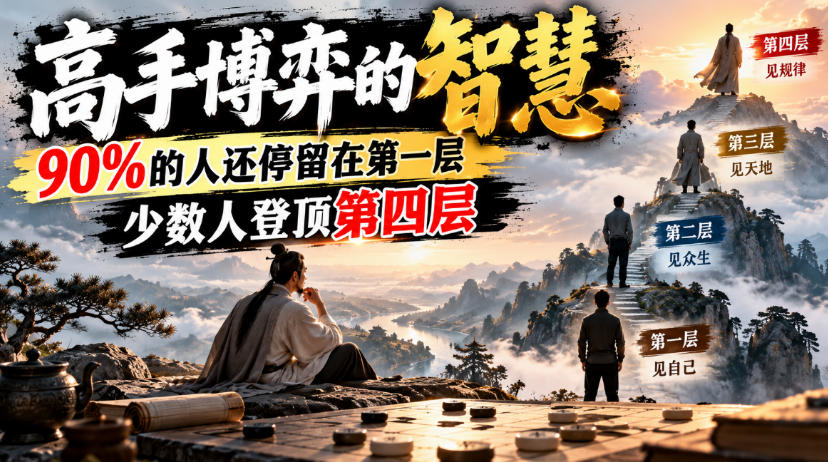 付费文章:高手博弈的智慧,90%的人还停留在第一层,少数人登顶第四层-我爱项目网