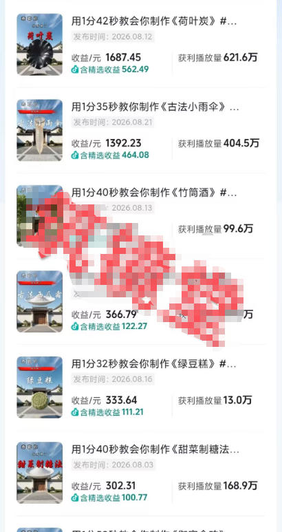 图片[2]-抖音20W粉丝博主的AI非遗知识科普教学，零基础制作非遗文化类短视频变现，解锁抖音精选独家收益-我爱项目网