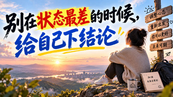 某公众号付费文章：别在状态最差的时候，给自己下结论-我爱项目网