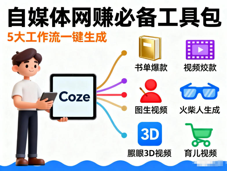 Coze工作流合集，内容一共100份左右，内容丰富，可以提供工作效率-我爱项目网