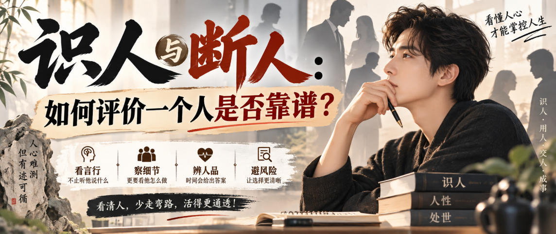 付费文章：识人与断人：如何评价一个人是否靠谱？-我爱项目网