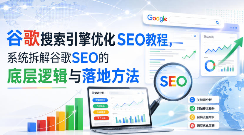 小白新君SEO·谷歌搜索引擎优化SEO教程，系统拆解谷歌SEO的底层逻辑与落地方法（部分更新2026）-我爱项目网