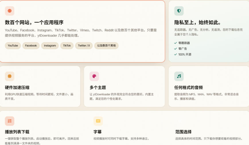 图片[4]-YouTube、B站超100+平台视频免费下载，超级好用，多平台免费开源热门视频下载器ytDownloader-我爱项目网