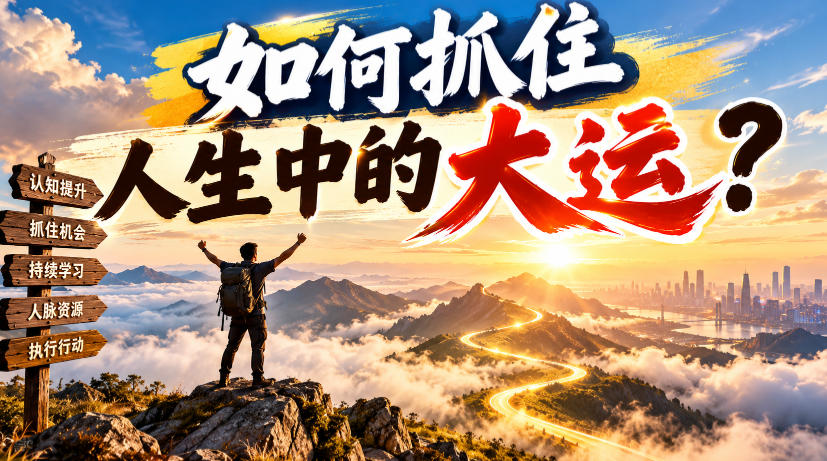 某公众号付费文章:如何抓住人生中的大运?-我爱项目网