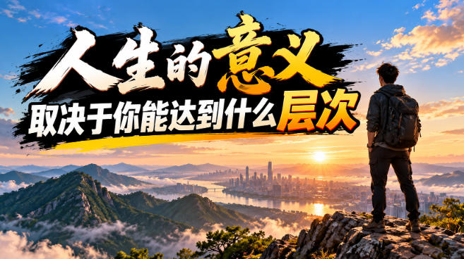 某公众号付费文章：人生的意义，取决于你能达到什么层次-我爱项目网