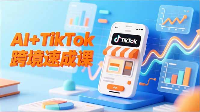 （16745期）AI+TikTok跨境速成课，智能翻译、店铺定位、流程拆解，7天高效上线运营-我爱项目网