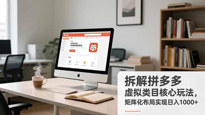 （16906期）拆解拼多多虚拟类目核心玩法，矩阵化布局实现日入1000+-我爱项目网