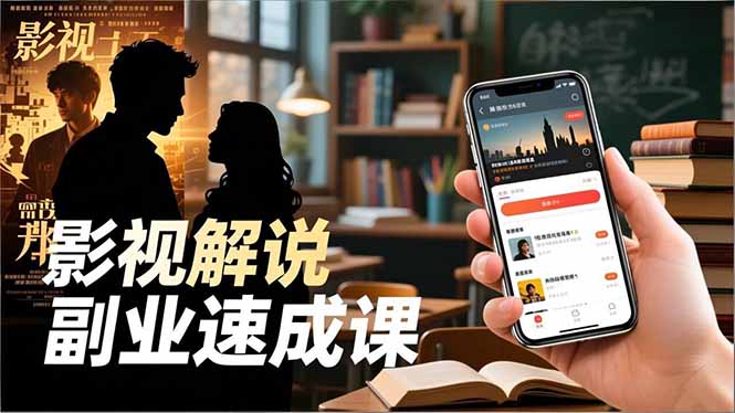 （16740期）Tk影视解说副业速成课，软件安装、全流程实操、爆款预设，新手两周变现-我爱项目网