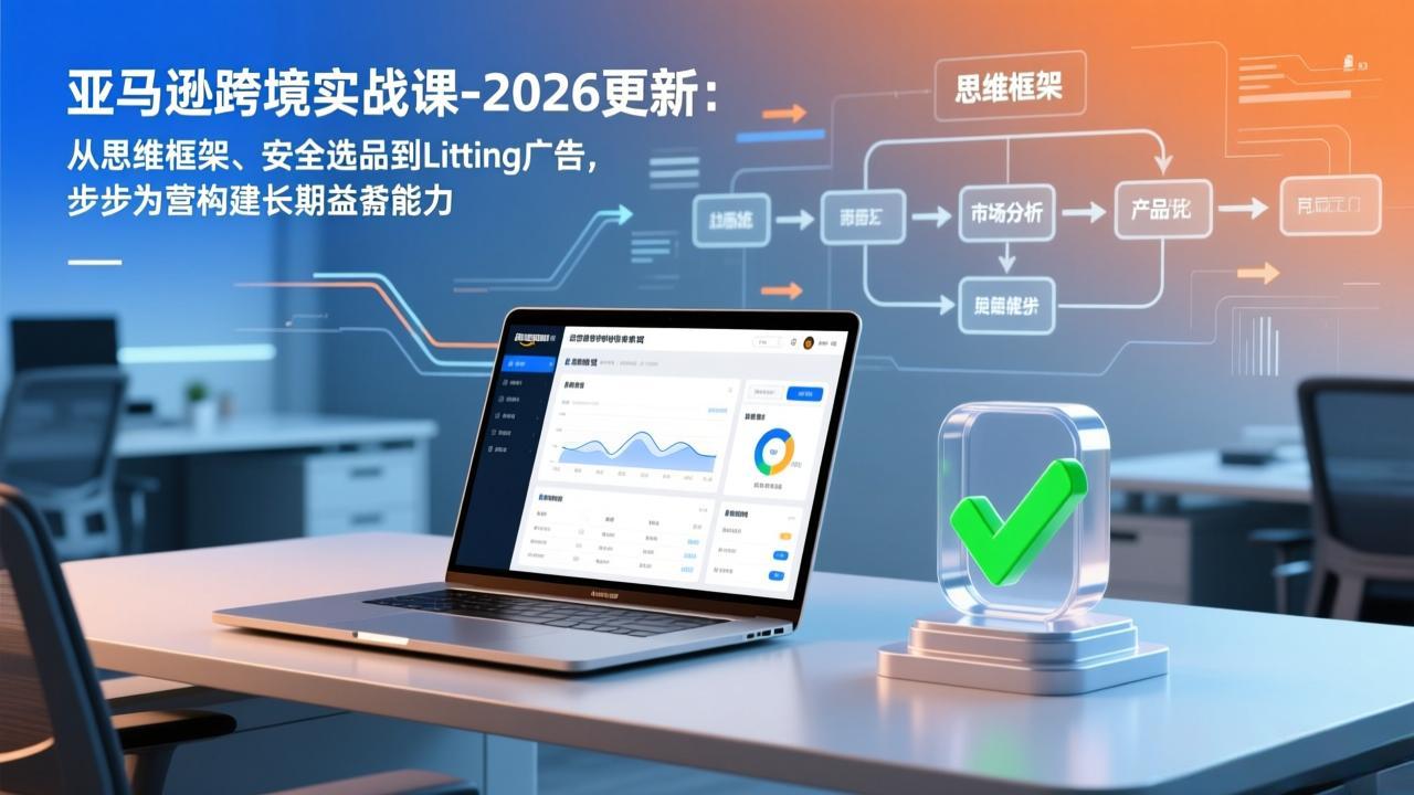 （17269期）亚马逊跨境实战课-2026更新：从思维框架、安全选品到Listing广告，步步为营构建长期盈利能力-我爱项目网