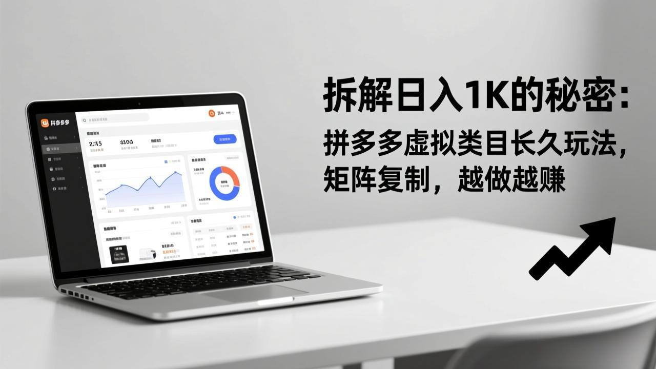 （17247期）拆解日入 1K 的秘密：拼多多虚拟类目长久玩法，矩阵复制，越做越赚-我爱项目网